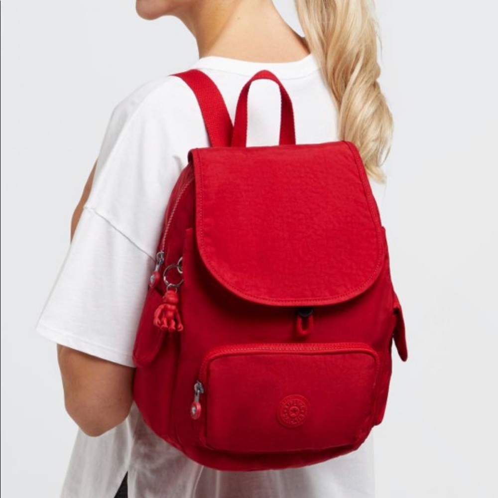 Kipling city bag with furry monkey / gorilla key chain